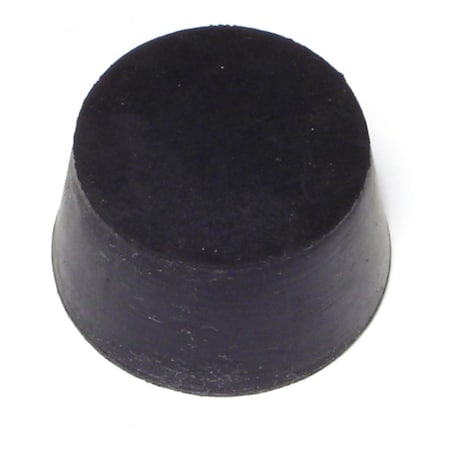 Midwest Fastener 1.7" x 1-7/16" x 1" #9 Black Rubber Stoppers 3PK 65884